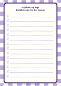 Listahan ng mga kakalimutan | A6 Memo Pad