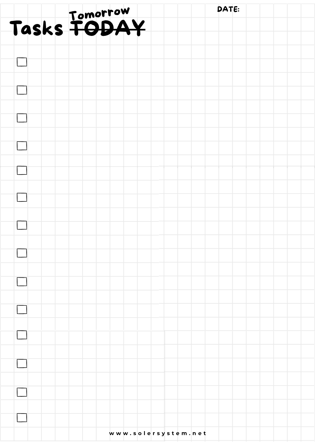 Tasks Tomorrow | A6 Memo Pad