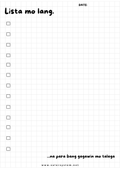 Lista mo lang | A6 Memo Pad