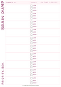 Brain Dump - Pink | A5 Memo Pad