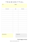 Transmittal | A6 Memo Pad