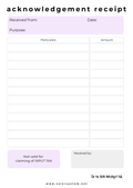 Acknowledgement Receipt | A6 Memo Pad